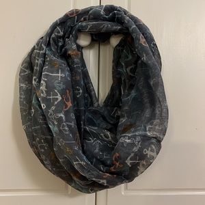 Nautical theme infinity scarf